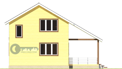 ДЖ-13 ГАБАРИТНЫЕ РАЗМЕРЫ: (9Х10,4М) 1,5 ЭТАЖА, ОБЩАЯ ПЛОЩАДЬ: 147.3М²