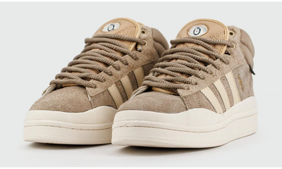 Adidas Campus With Fur Beige White с мехом