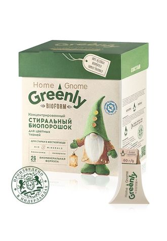 Стиральный биопорошок для цветных тканей концентрированный Home Gnome Greenly  Артикул: 11892