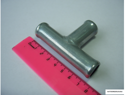 Трубка тройник 18х18х18мм металл угол 90 гр. (цена за 10 шт.)