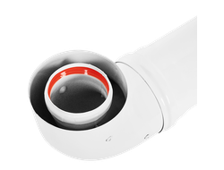 Комплект дымохода ROMMER СТАНДАРТ 60/100 - 900мм хомут в комплекте + втулка D60 L-50 (Арт. RCA-6010-