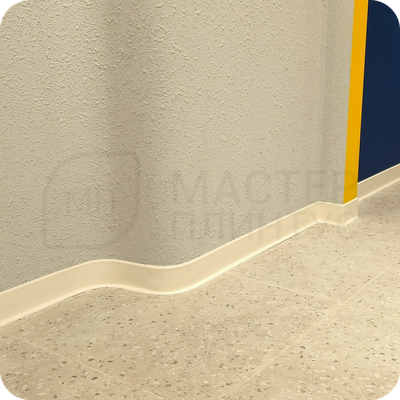 Плинтус Вспененный ПВХ HSL Dollken 80мм Х 2,5м Белый 1135