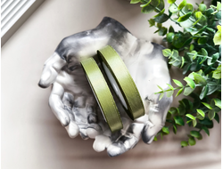 Лента атласная 1.2 см., рулон (23м.), НЕЖНЫЙ ФИСТАШКОВЫЙ