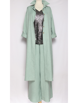 КОСТЮМ БРЮЧНЫЙ "ДВОЙКА" серо-голубой р.52