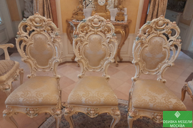 Перетяжка стульев итальянской фабрики SILIK