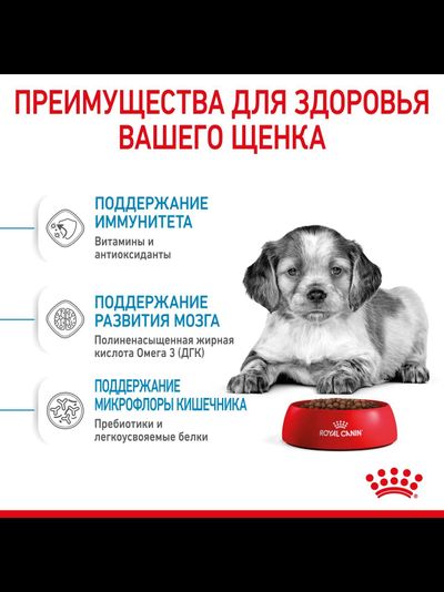 Royal Canin (Роял Канин) Medium Puppy Сухой корм для щенков средних пород собак, 14 кг