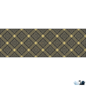 Плитка настенная Laparet Royal черный мозаика 20 х 60 см