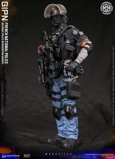 ФРАНЦУЗСКИЙ СПЕЦНАЗОВЕЦ GIPN - КОЛЛЕКЦИОННАЯ ФИГУРКА 1/6 SCALE FRENCH NATIONAL POLICE GIPN IN MARSEILLE (78076) - DAMTOYS