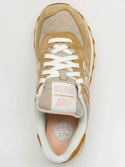 New Balance 574 Beige and Pink женские