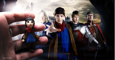 Мерлин. По мотивам сериала ВВС. Авторская подвеска из полимерной глины