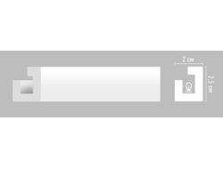 Молдинг гладкий DECOMASTER A242 (25*20*2000мм)