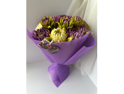 Букет из хризантем из зефира