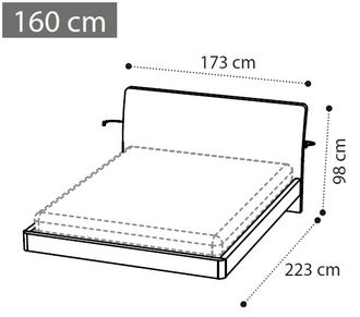 Кровать "Eclisse" 160х200 см
