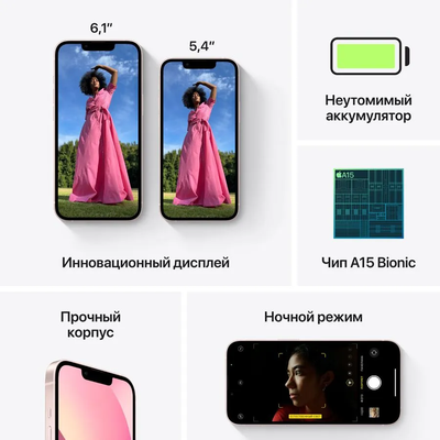 Apple iPhone 13 256Gb Dual SIM Розовый