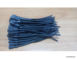 Разъем мама с проводом (омедненным) 6.3 с фиксацией в изоляции (цена за 100 шт.)