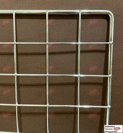 RD1500x600 Торговая решетка хромированная 1500x600 мм, 7x3 мм, 50x50 мм