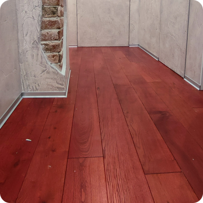 Плинтус алюминиевый ПЛ-40 3000х40х10 мм. Серебро матовое