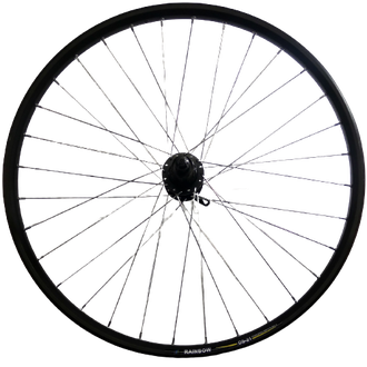 Колесо задн. 26x1.5”, RB DS-21, 32H, Shunfeng, кас., эксц., диск., черно-сереб.