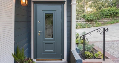 Стальная дверь   Сапфир. Заказная модель.