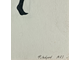 "Архивариус" бумага гуашь Лавров Ф.Ю. 1983 год