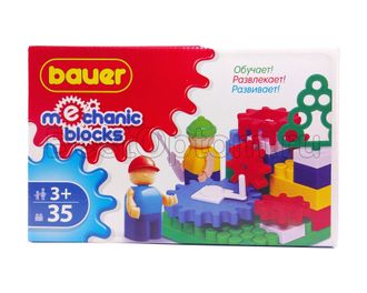 Конструктор &quot;Bauer&quot; &quot;Mechanic bloks&quot; (шестеренки) 35 дет 3+