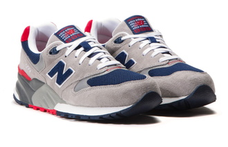 New Balance 999 Серые с синим (41-44) Арт. 044F