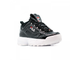 Женские кроссовки Fila Disruptor 2 черно-белые (36-40)