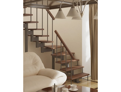 Модульная лестница поворот 90