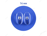 Носовые упоры PVC мягкие 14 мм, каплевидные, под винт (10пар)