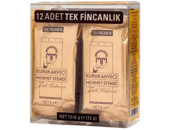 Турецкий кофе молотый порционный Mehmet Efendi, 6 гр. х 12 шт.