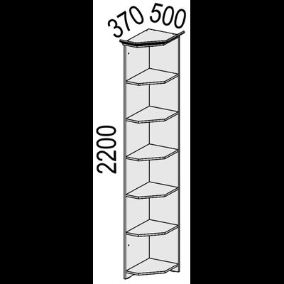 Стеллаж угловой Фиери
