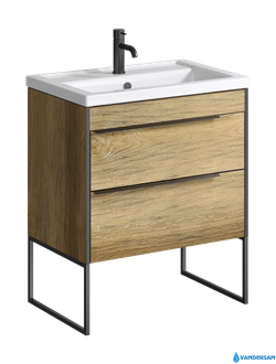 Тумба под умывальник Aqwella Fargo-70, цвет дуб балтийский