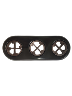 Подложка керамическая На Бревно с суппортом 3-ая, чёрная, для монтажа ретро электрики Арбат