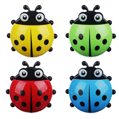 Держатель для зубных щеток и пасты на присосках "Божья коровка"