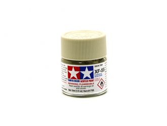 XF-55 DECK TAN FLAT, ACRYLIC PAINT MINI 10 ML. (ПАЛУБНЫЙ КОРИЧНЕВЫЙ МАТОВЫЙ) TAMIYA