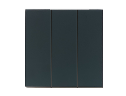 Клавиша для трехклавишного выключателя, черный сатин Rikett - 35661 MB