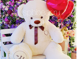 Огромный плюшевый медведь 180 см бежевый Михель