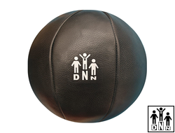 Мяч медбол 1кг из натуральной кожи со шнуровкой