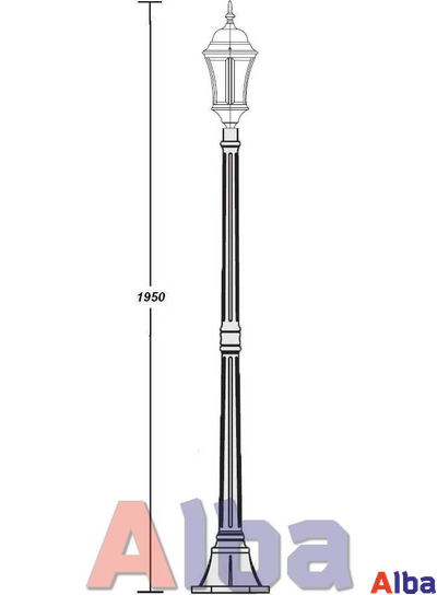 Astoria 308 L BG Парковый светильник