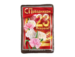 Пряник  заварной имбирный "23 Февраля"  с начинкой вареная сгущенка с грецким орехом  1500 гр.