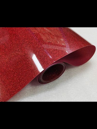 Термопленка "SEF" серия FLEXCUT GLITTER 05 RED, 350 мкм