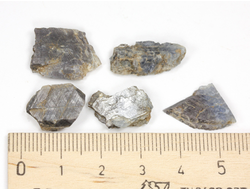 Корунд синий (сапфир), кристалл, в ассортименте, Индия (15-20 мм, 1-1,7 г) №36093