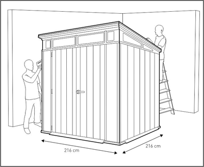Сарай "Артисан 7х7" (размеры 216 х 216 см)