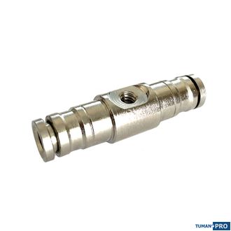 Фитинг Slip-Lock для одной форсунки проходной Ø1/4" (6,35 мм)