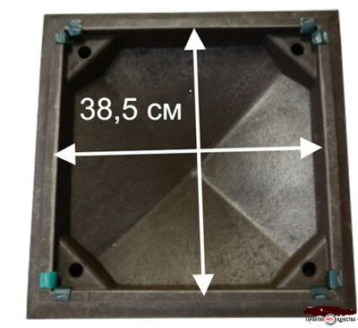 Колпаки на столбы полимерпесчаные (капельник) на 1.5 кирпича