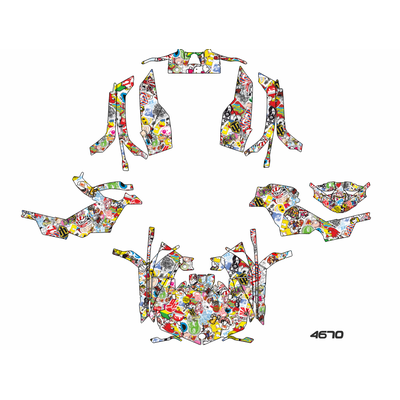 Наклейки на квадроцикл BRP Can-Am Outlander G2 2014-2022 Стикербомб stickerbomb  №4670