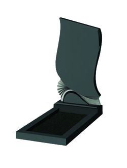 Вертикальный гранитный памятник с резьбой Р2