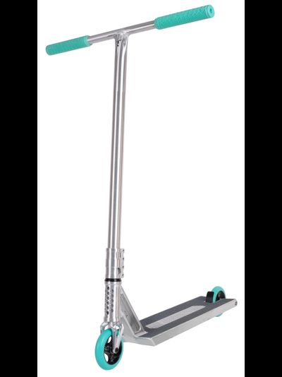 Трюковой самокат Tech Team Zefir Street серый / бирюзовый