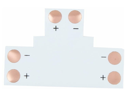 Гибкая соединительная Т-плата для одноцветной ленты SC21FTESB (упаковка 5шт) /Ecola™/