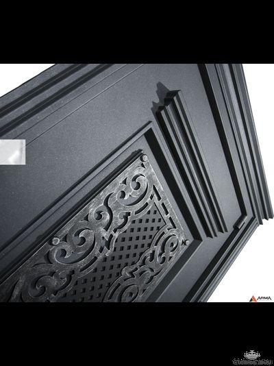 Prefect Префект /ПК 26мм рис. "Чикаго" крашенная RAL9001 с багетом из массива березы